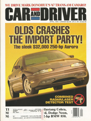 CAR & DRIVER 1994 APR - PENSKE CAMARO, FIREHAWK, COBRA